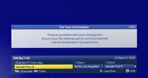 smart card failure sky digibox|sky viewing card.